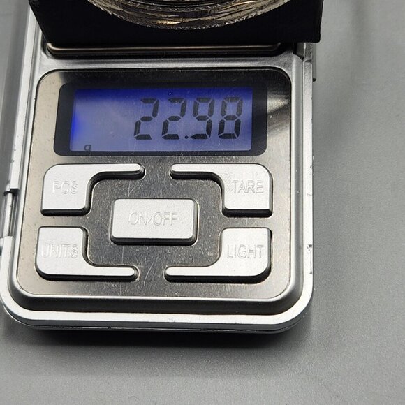 Sterling Silver Bangles Etched Geometric Pattern 925 - Picture 9 of 11